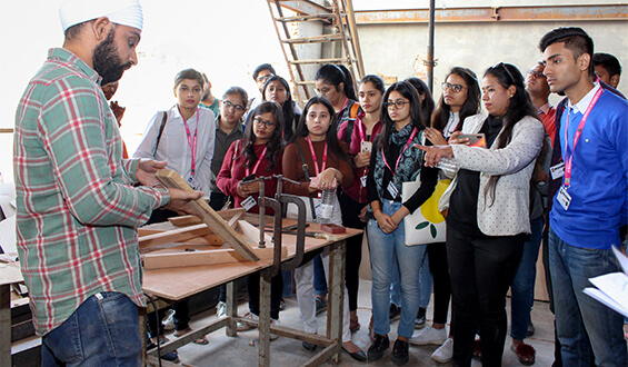 Students group in fashion design workshop Visakhapatnam